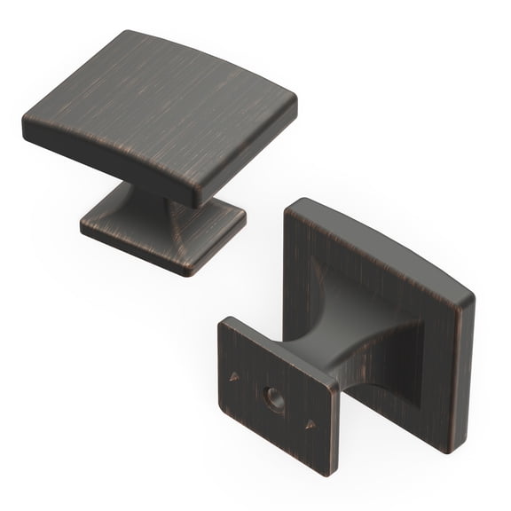 Hickory Hardware H076699-VB-10B 1.25 x 1.43 in. Forge Knob, Vintage Bronze