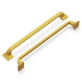 thumbnail image 1 of Hickory Hardware H076705-BGB 224 mm Center to Center Forge Pull, Brushed Golden Brass, 1 of 6