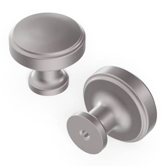 Hickory Hardware H077849SN-10B 1.25 in. Piper Cabinet Knob, Satin Nickel - Pack of 10