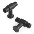 thumbnail image 1 of Hickory Hardware H077850MB-10B 1.62 in. Piper T-Bar Cabinet Knob, Matte Black - Pack of 10, 1 of 7