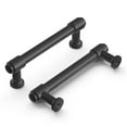 thumbnail image 1 of Hickory Hardware H077852MB-10B 96 mm CC Piper Cabinet Pull, Matte Black - Pack of 10, 1 of 7