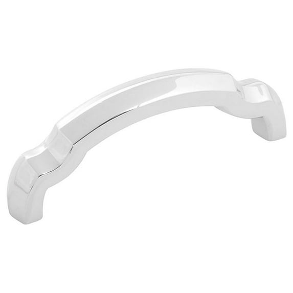 Hickory Hardware H077862CH 3 in. Center to Center Veranda Collection Pull, Chrome Finish