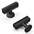 thumbnail image 1 of Hickory Hardware H077878MB 1.9375 x 0.9375 in. Woodward Collection T-Knob, Matte Black Finish, 1 of 7