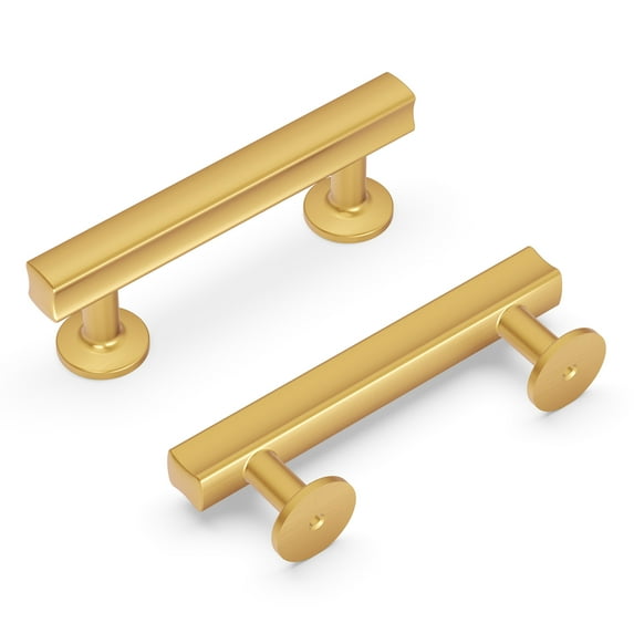 Hickory Hardware H077880 Woodward 3" Center To Center Pinched Square Bar Cabinet Handle /