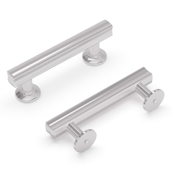 Hickory Hardware H077880CH 3 in. Center to Center Woodward Collection Pull, Chrome Finish