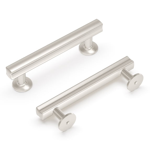 Hickory Hardware H077881SN-10B 96 mm CC Woodward Cabinet Pull, Satin Nickel - Pack of 10