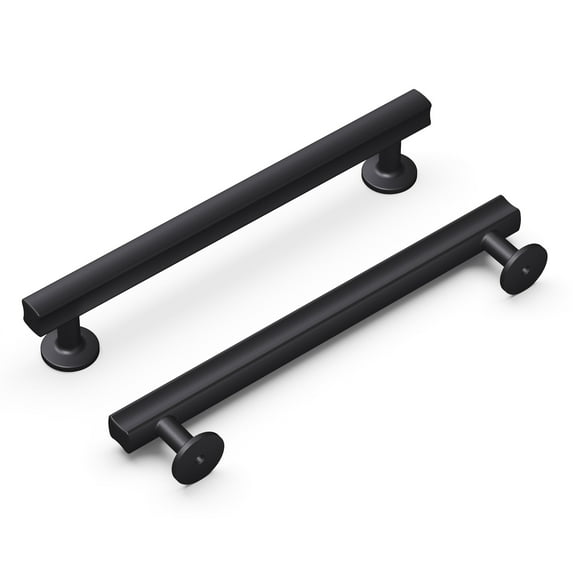 Hickory Hardware H077883MB-10B 160 mm CC Woodward Cabinet Pull, Matte Black - Pack of 10