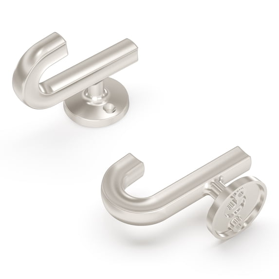 Hickory Hardware H077888 Woodward 1-3/4" Wide Classic Modern Single Wall Mount Bath Robe
