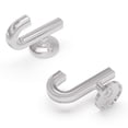 thumbnail image 1 of Hickory Hardware H077888CH-5B 3.62 in. Woodward Single Wall Hook, Polished Chrome - Pack of 5, 1 of 7