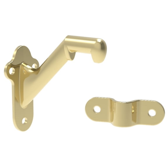 Hickory Hardware H078451 3" Projection Hand Rail Bracket - Brass