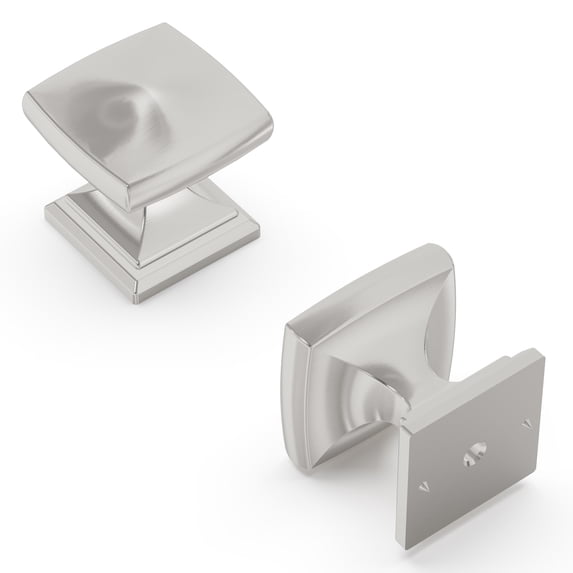 Hickory Hardware H078769SN-10B 1.25 in. Dover Cabinet Knob, Satin Nickel - Pack of 10