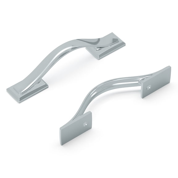 Hickory Hardware H078770CH 3 in. Center to Center Dover Collection Pull, Chrome Finish
