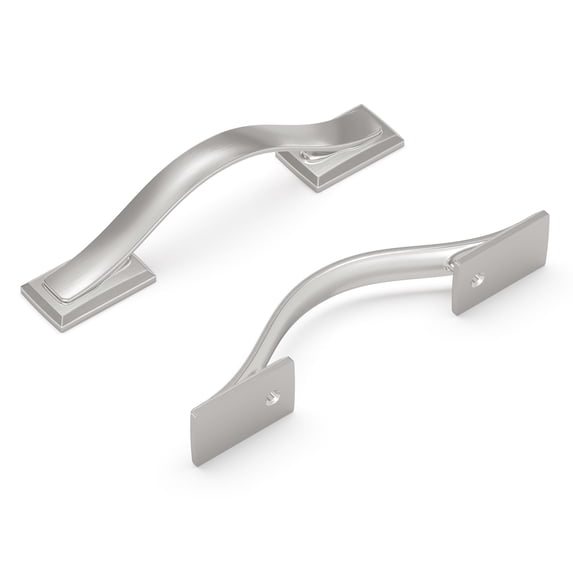Hickory Hardware H078770SN 3 in. Center to Center Dover Collection Pull, Satin Nickel Finish