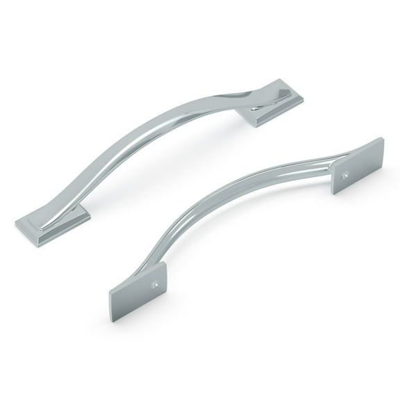 Hickory Hardware H078772CH 5.0625 in. Center to Center Dover Collection Pull, Chrome Finish