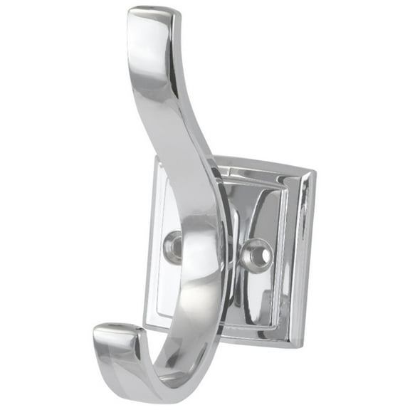 Hickory Hardware H078774CH 0.75 in. Center to Center Dover Collection Hook, Chrome Finish