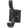 thumbnail image 1 of Hickory Hardware H078774MB 0.75 in. Center to Center Dover Collection Hook, Matte Black Finish, 1 of 7
