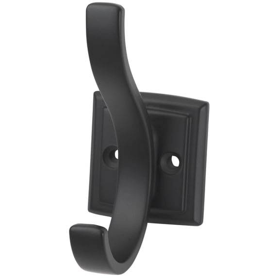 Hickory Hardware H078774MB 0.75 in. Center to Center Dover Collection Hook, Matte Black Finish