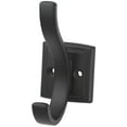 thumbnail image 1 of Hickory Hardware H078774MB-5B 3.312 in. Dover Wall Hook, Matte Black - Pack of 5, 1 of 7