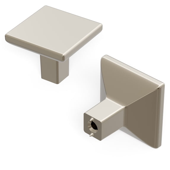 Hickory Hardware HH075341-14-10B 1.25 in. Skylight Cabinet Knob, Polished Nickel - Pack of 10
