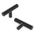 thumbnail image 1 of Hickory Hardware HH075591-MB-10B 2.37 in. Bar Pulls T-Bar Cabinet Knob, Matte Black - Pack of 10, 1 of 7