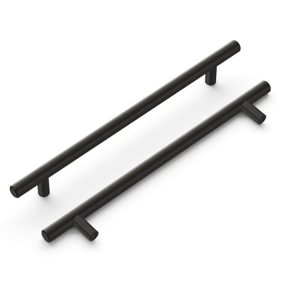 Hickory Hardware HH075597-BBLN Bar Pull Center to Center Pull - Brushed Black Nickel, 192 mm