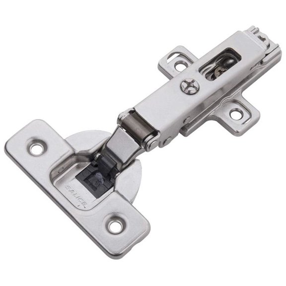 Hickory Hardware HH74720-14 Full Overlay Soft-Close Frameless Hinge, Polished Nickel - Pack of 2