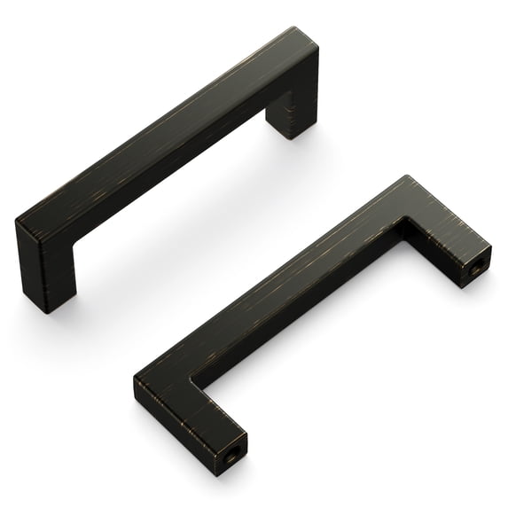 Hickory Hardware Hh075326 Skylight 3" (72Mm) Center To Center Sleek Square Cabinet Handle