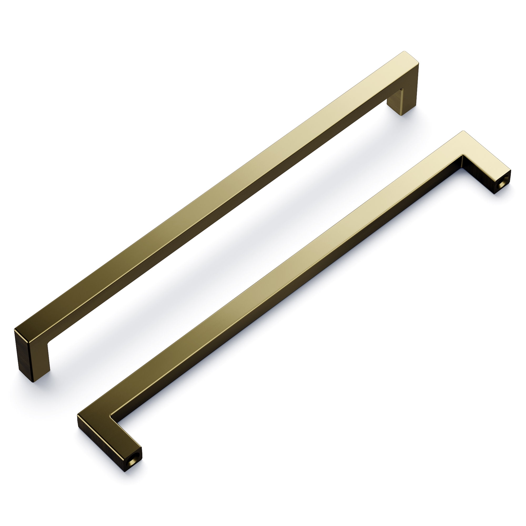 Elusive Golden Nickel Modern Cabinet Handle with Mounting Hardware