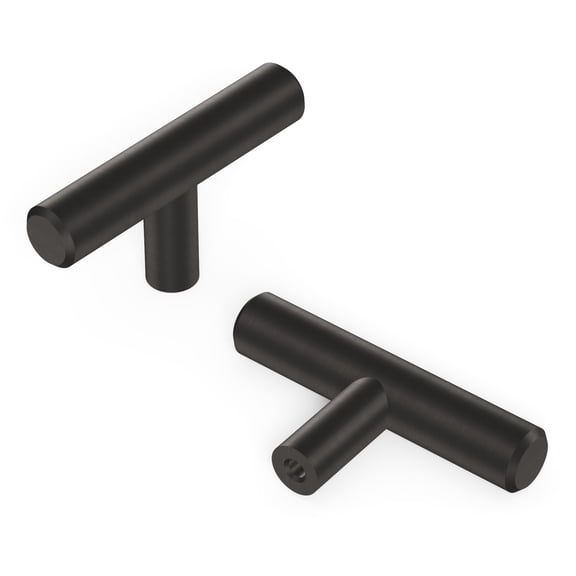 5024798 BAR PULL BN CNTMP 2-3/8"" Hickory Hardware Contemporary Bar Pull Black Nickel Black (Pack of 10)