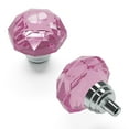 thumbnail image 1 of Hickory Hardware HH075854-GLCH Gemstone Knob - Glass with Chrome, 1.25 in. Dia., 1 of 5