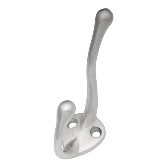 Hickory Hardware Large Satin Cloud Silver Zinc 3 In. L Utility Hook
