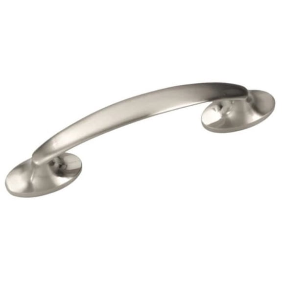 Hickory Hardware Luna 3 Inch Center to Center Satin Nickel Cabinet Pull - Pack of 10 VP3448-SN