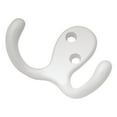 thumbnail image 1 of Hickory Hardware Medium White Zinc 2 in. L Double Hook 1 pk, 1 of 2