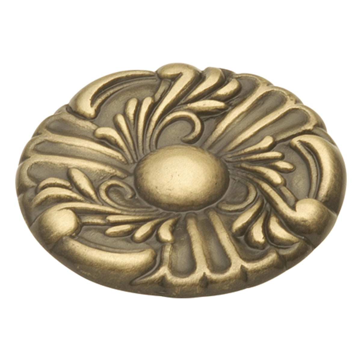 Hickory Hardware Cavalier Collection Knob, 1-1/2" Dia. - Antique Brass