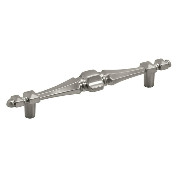Hickory Hardware Cavalier 4-1/4 Inch Center to Center Satin Nickel Cabinet Pull P132-SN