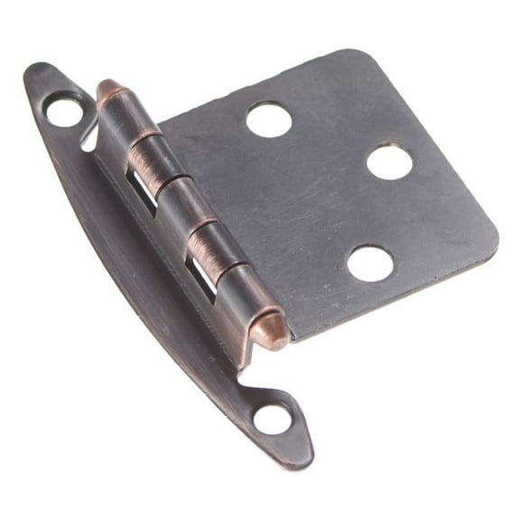 Hickory Hardware P139-VB Vintage Bronze Flush Surface Mount Hinge 2-Pack