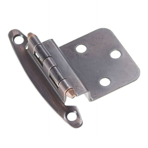 Hickory Hardware 3/8 inch Inset Surface Mt. Hinge Pair Polished Chrome Free Swing P140-26