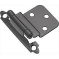 thumbnail image 1 of Hickory Hardware P143-BL Black Surface Self-Closing 0.37 In. Offset Hinge 2-Pack, 1 of 1