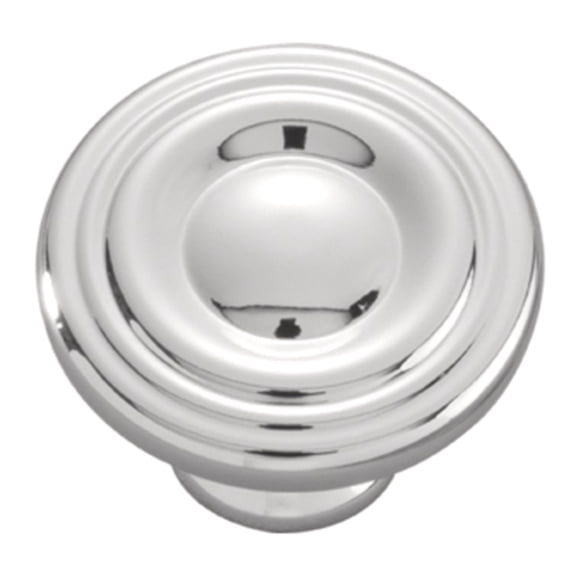 Hickory Hardware Conquest Collection Knob, 1-3/16" Dia. - Chrome