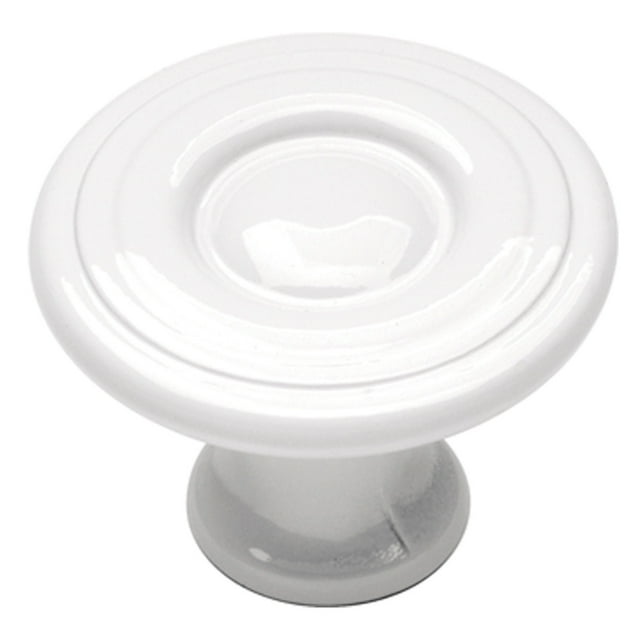 Hickory Hardware P14402 Eclipse 1-3/16" Mushroom Cabinet Knob - White