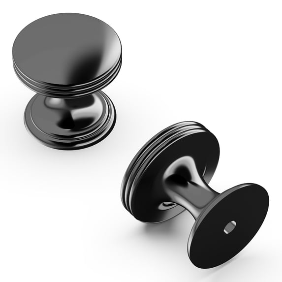 Hickory Hardware P2140 American Diner 1" Round Classic 50S Retro Cabinet Knob / Drawer