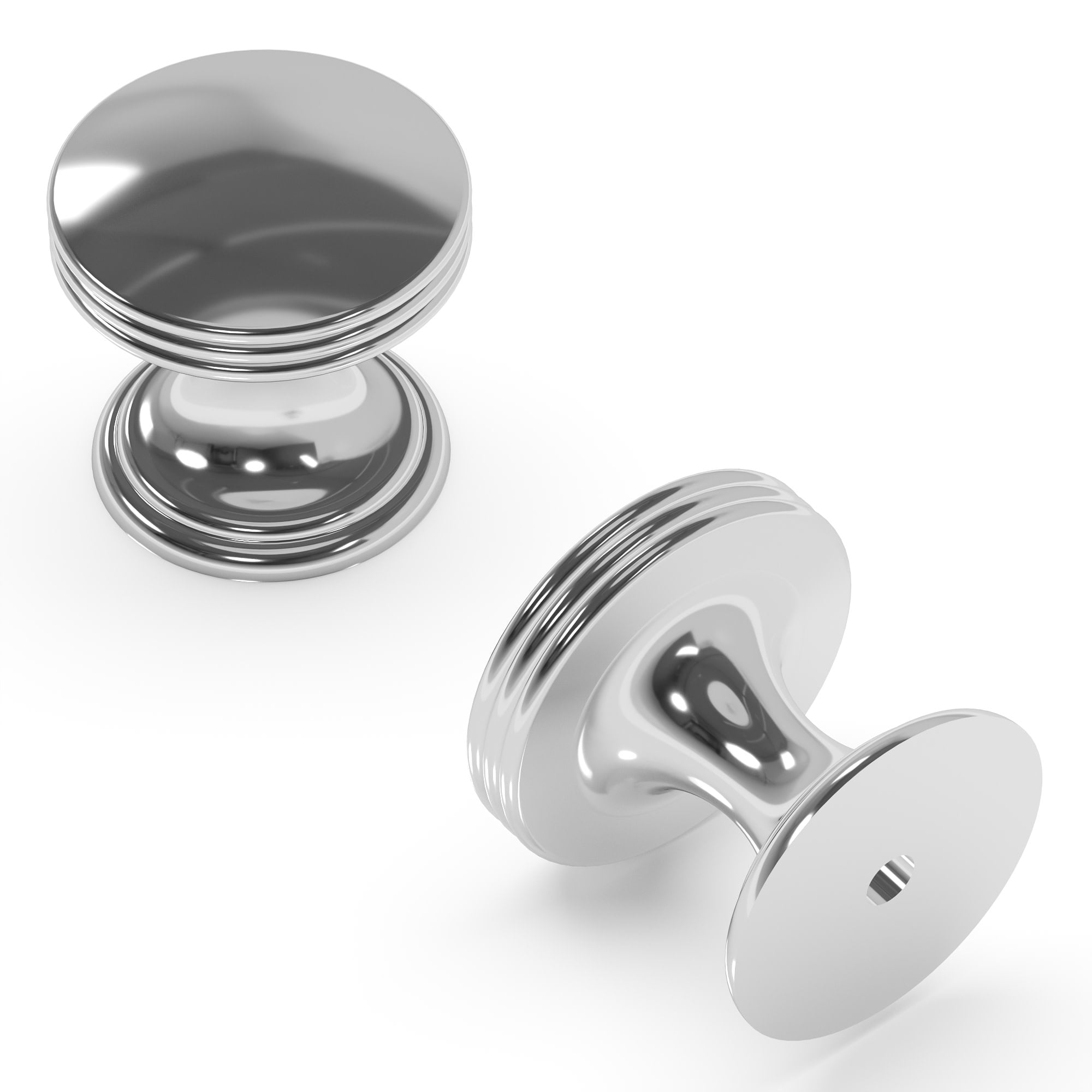Hickory Hardware American Diner 1 Inch Diameter Chrome Cabinet Knob P2140-CH