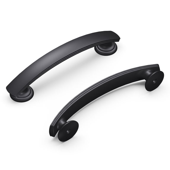 Hickory Hardware P2141-10Pack American Diner Pack Of (10) - Black