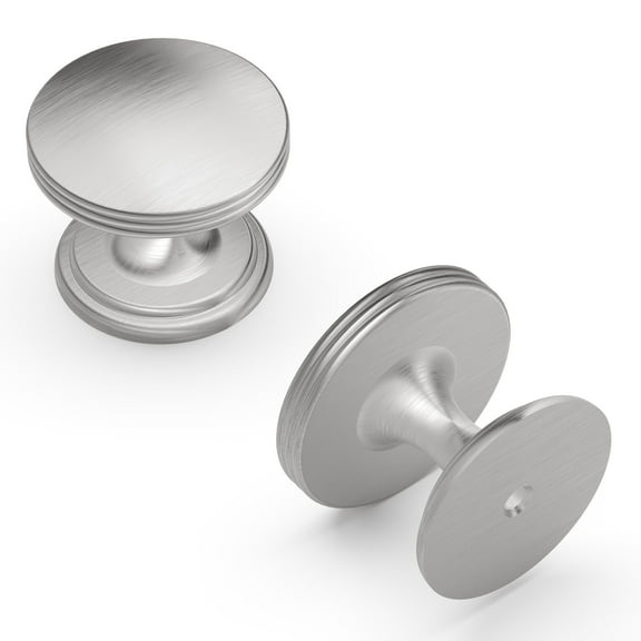 Hickory Hardware American Diner 1-3/8 Inch Diameter Stainless Steel Cabinet Knob P2142-SS