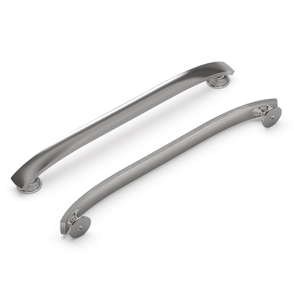 Hickory Hardware American Diner Collection Appliance Pull, 12" C/C - Satin Nickel