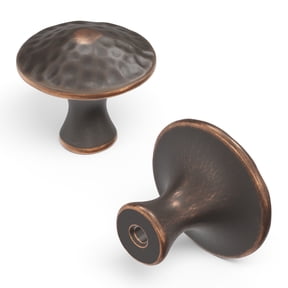 Hickory Hardware Craftsman Collection Knob, 1-1/4" Dia. - Oil Rubbed Bronze Highlighted