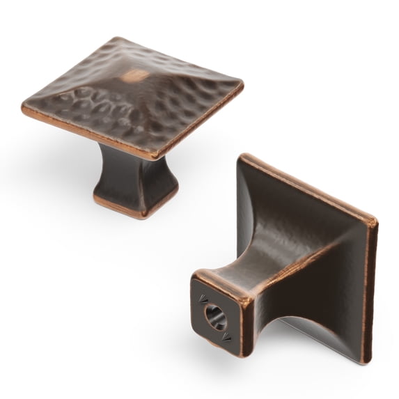 Hickory Hardware Craftsman 1-1/4 Inch Diameter Oil Rubbed Bronze Highlighted Cabinet Knob P2172-OBH