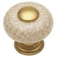 thumbnail image 1 of Hickory Hardware Tranquility Collection Knob, 1" Dia. - Vintage Brown Crackle, 1 of 3