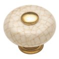 thumbnail image 1 of Hickory Hardware Tranquility Knob 1-1/4 inch Diameter Vintage Brown Crackle P222-VC, 1 of 3
