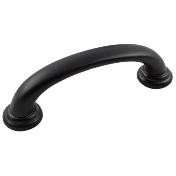 Hickory Hardware P2280-MB 3 in. Center to Center Zephyr Collection Pull, Matte Black Finish